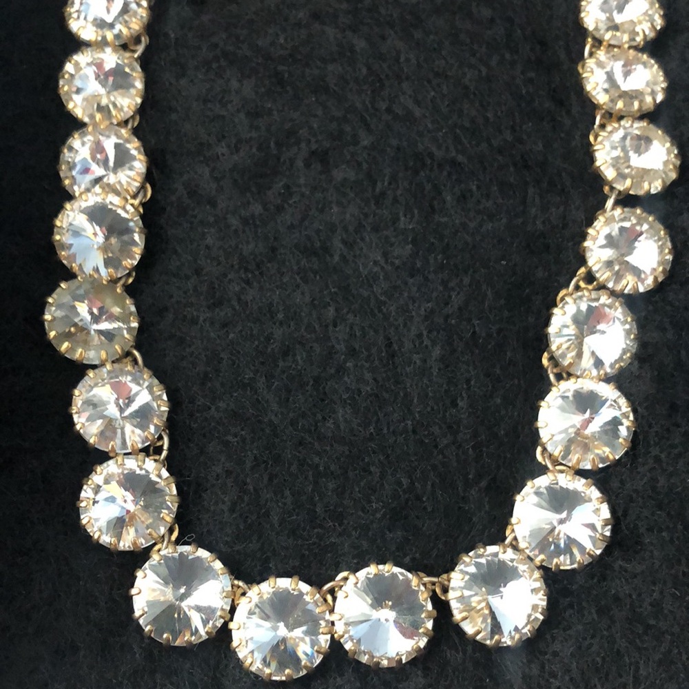 J. Crew Gold Tone Jewel Adjustable Necklace